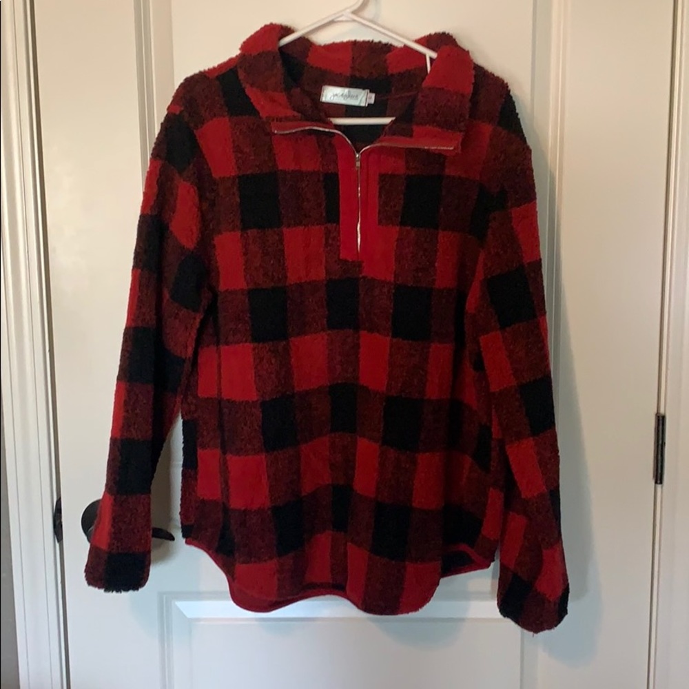 Buffalo plaid pullover